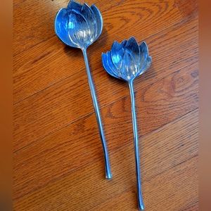 Michael Aram Silver salad tongs